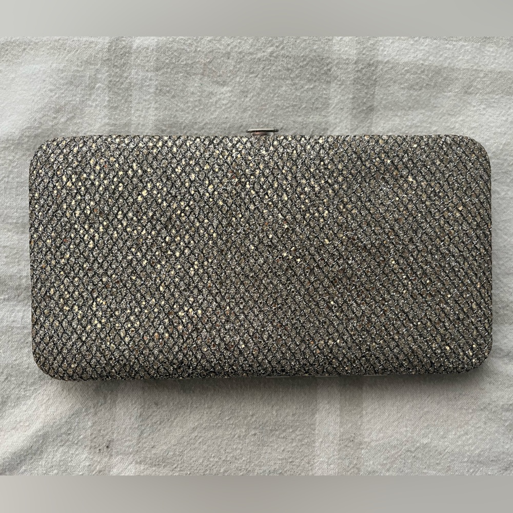 Silver and gold clutch